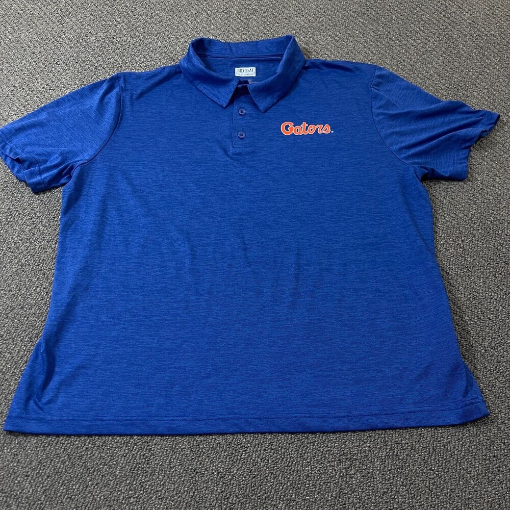 Box Seat Clothing Mens Shirt Size XL Blue UF University of Florida Gators Polo